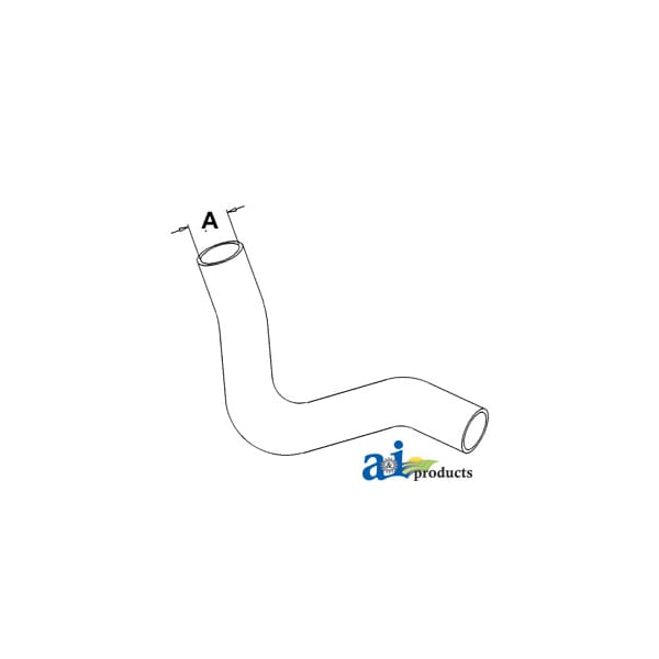 Radiator Hose, Upper 10" x2" x3"